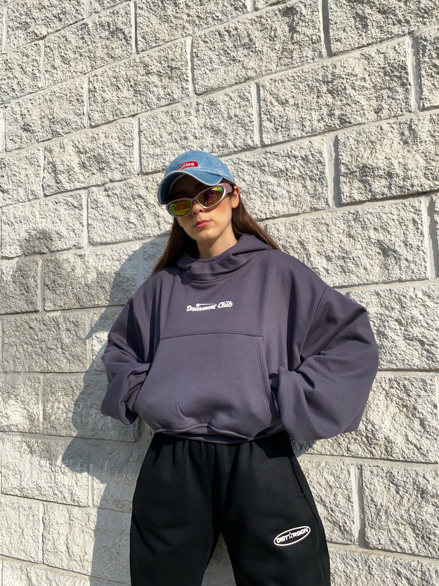Poleron Ebano Boxy Fit "Dreamers Club"