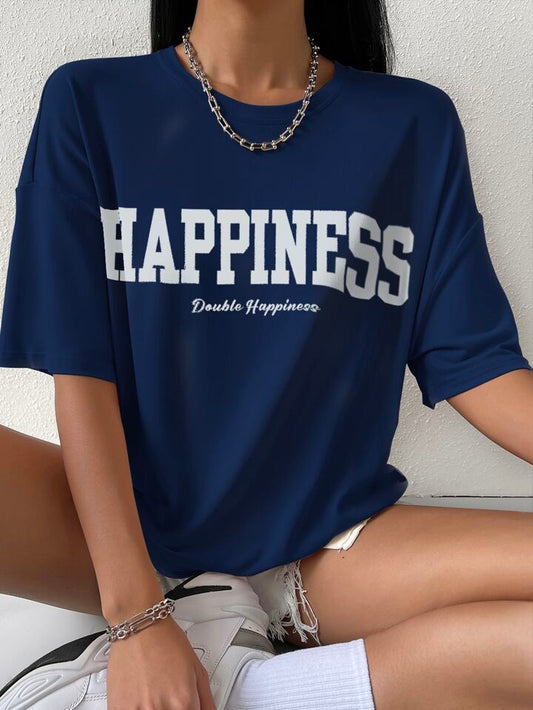 Polera Happiness Azul Marino