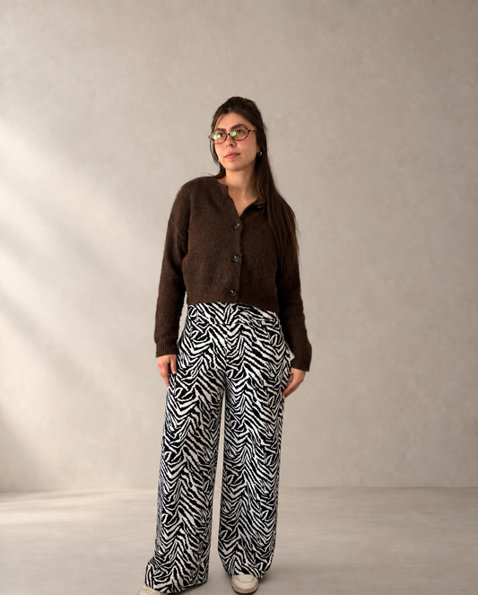 Palazzo animal print cebra