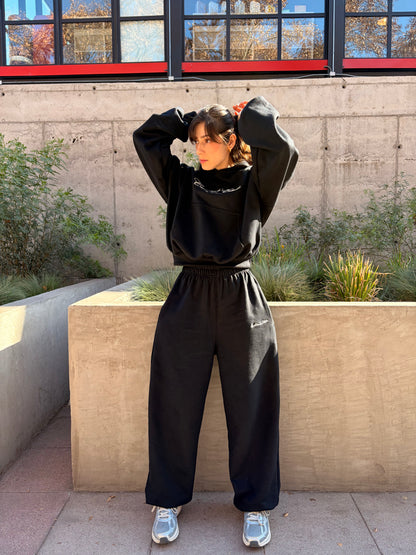 Pantalón baggy “creative étude” negro