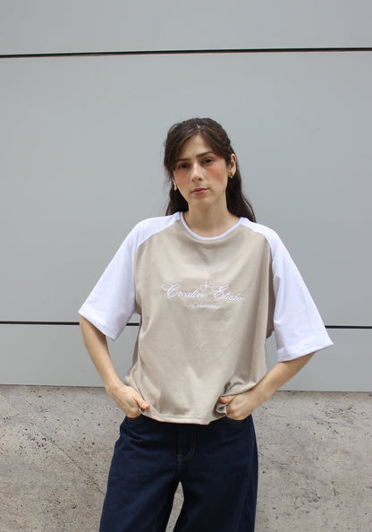 Polera Creative Etude Duo Beige