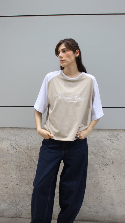 Polera Creative Etude Duo Beige