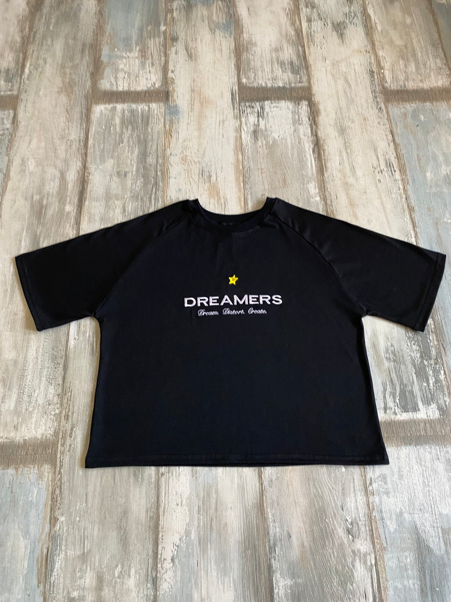 Polera Boxy Dreamers Negra