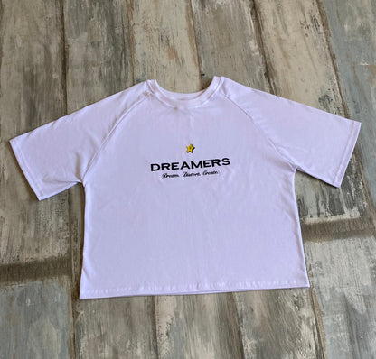 Polera Boxy Dreamers Blanca